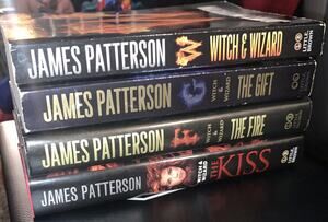 4 WITCH & WIZARD SERIES BOOKS JAMES PATTERSON BOOKS 1-4 WITCH,GIFT,FIRE,KISS